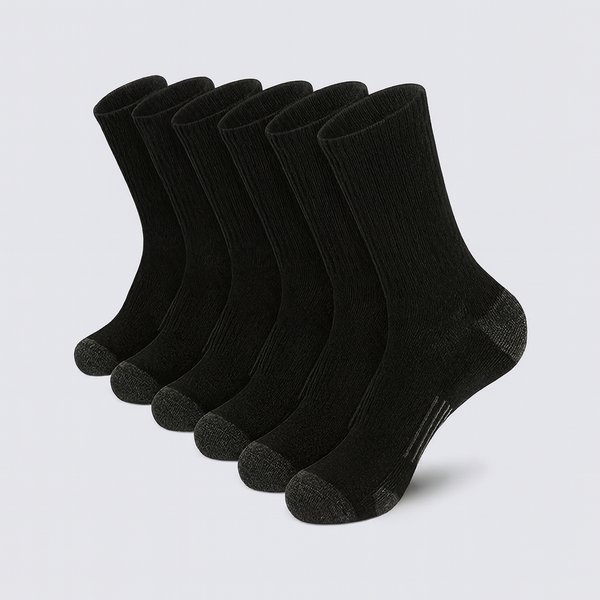 Lot de 6 paires de chaussettes thermiques - Pour garder les pieds au chaud par tous les temps